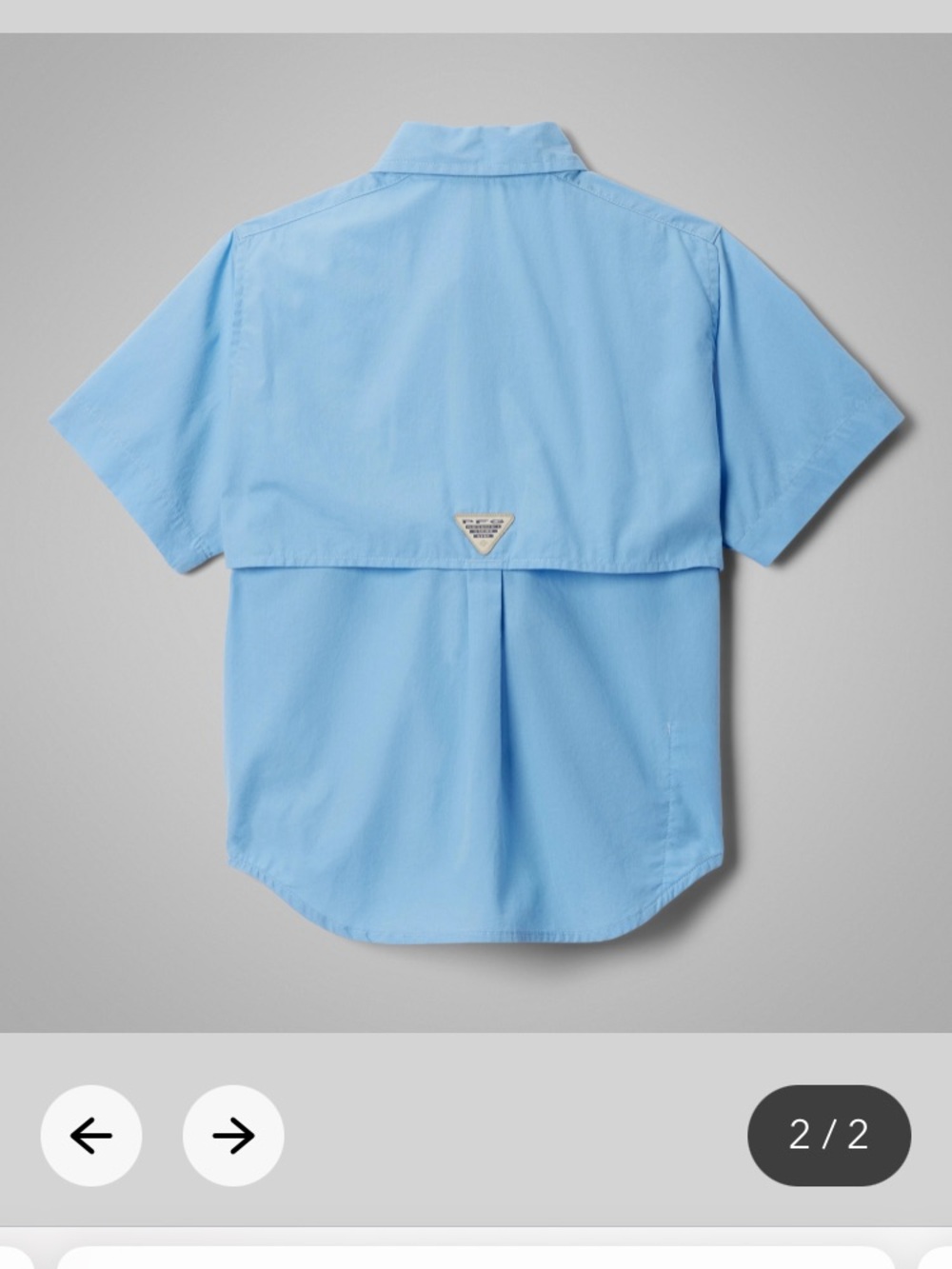 Columbia Light Blue Short Sleeve - size XXS (4/5) - worn 1x - Picture 2 of 8